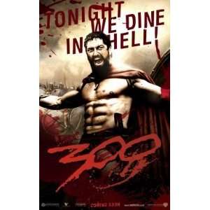  300   TONIGHT WE DINE IN HELL   NEW MOVIE POSTER(Size 27 
