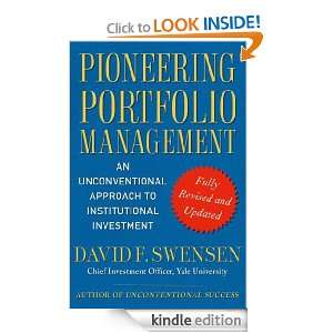 Pioneering Portfolio Management David F. Swensen  Kindle 