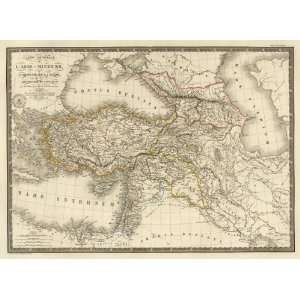  Asie Mineure, Armenie, Syrie, Mesopotamie, Caucase, 1822 