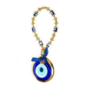    Evil Eye Charm with Gold Color Metal Cover: Office Products