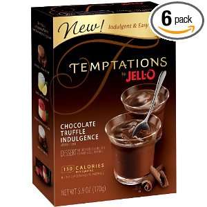 Temptations by Jell O Chocolate Truffle Indulgence, 5.9 Ounce (Pack of 