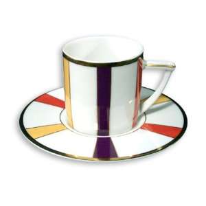 Apsara   Espresso Cup and Saucer Yellow/Orange   2 oz.  