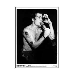   Henry Rollins   100 Club London Feb 1983 Music Poster: Home & Kitchen