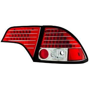   745CR Ruby Red LED Tail Lamp with Red Cap   4 Piece   Pair: Automotive