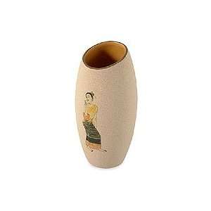  Ceramic vase, Coy Young Lady Home & Kitchen