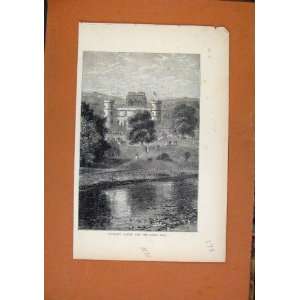    C1871 Inverary Castle River Aray Antique Print: Home & Kitchen