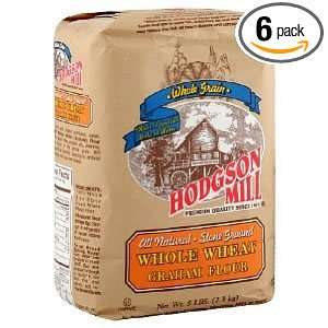 Hodgson Mill Flour Whole Wheat Graham, 5 Pound (Pack of 6)  