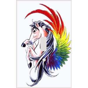  Pegasus Rainbow Decorative Switchplate Cover: Home 