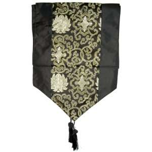  Silky Decorative Embroidered Oriental Table Runner: Home 