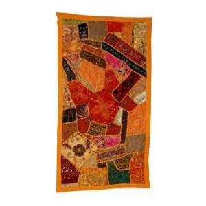 Prettiest Decorative Wall Hanging Tapestry with Pretty Zari Embroidery 