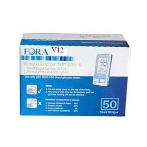  Fora V12 Blood Glucose Test Strips 50 Ct: Health 