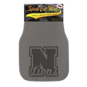   Floor Mats   Grey   Mascot: Lions with Varsity Letter: N: Automotive