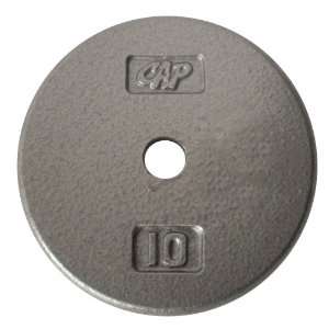 Cap Barbell Free Weights Gray Standard 10 Pounds Plate:  