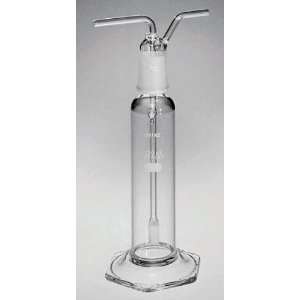 Pyrex Gas Washing, Tall Form, Fritted Cylinder Bottles, Bottle Comp 