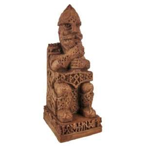  Norse God Thor Wood Finish Statue Thunder Pagan: Home 