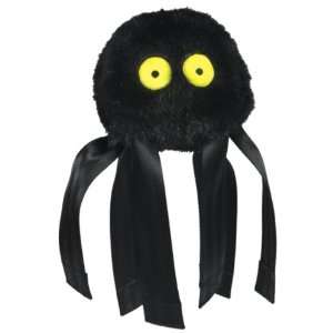  HuggleHounds Seat Belt Spider Dog Toy, Black   Medium: Pet 