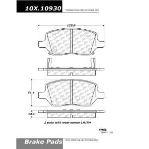  Centric Parts, 102.10930, CTek Brake Pads Automotive