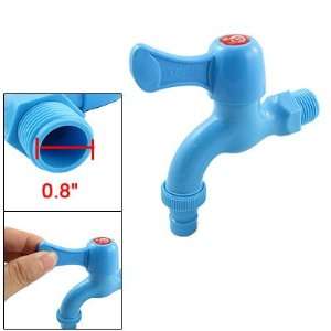   Kitchen Blue Plastic Quarter Turn Faucet Water Tap: Home Improvement