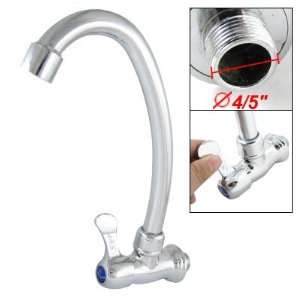   Mounted Single Handle Water Tap Chrome Brass Faucet: Kitchen & Dining