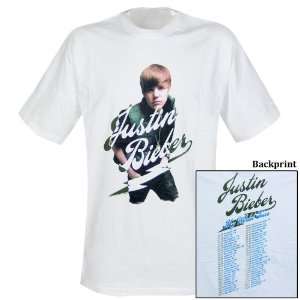  Justin Bieber  T Shirt My World (Small): Sports & Outdoors