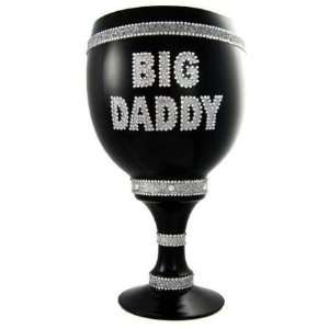  BLACK GLASS PIMP P I M P CUP CLEAR LETTERS BIG DADDY 