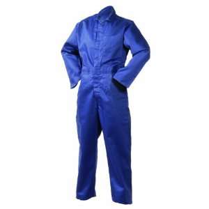   Coverall, Weldlite Navy Blue 9 Ounce Flame Retardant Cotton, 4X Large