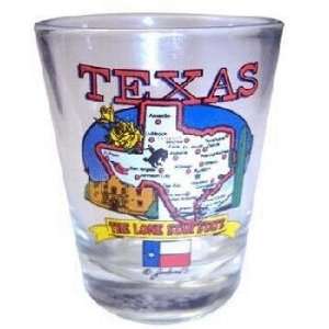  Texas Shotglass State Map Case Pack 96 