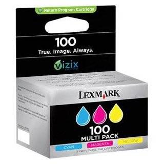 100 Color Ink Cartridge Tri pk Cyan Magenta Yellow by Lexmark