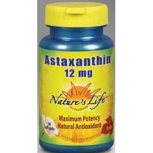  Natures Life Astaxanthin 12 mg 1 Daily 30 S0ftgels 