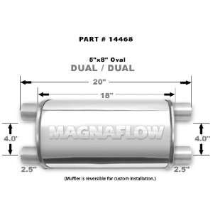  Magnaflow Universal Muffler 14468: Automotive