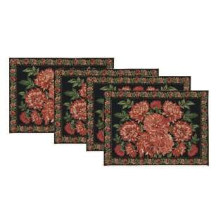  April Cornell Placemats, Mums Holiday, Set of 4: Home 