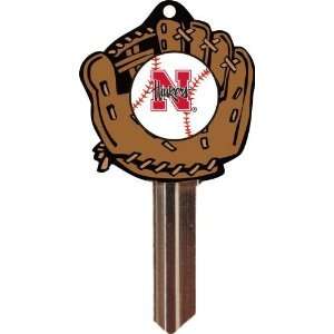  WB Keys UN15601 SC1 Uni of Nebraska Baseball Keychain SC1 