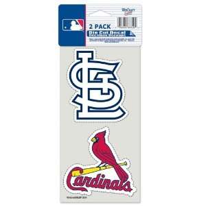  St. Louis Cardinals Die Cut Decal Set Of Two 4x4 