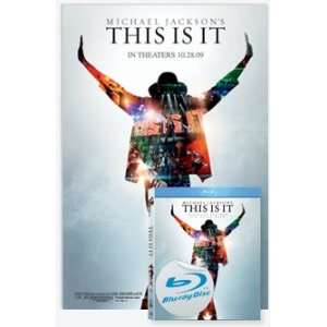  Michael Jackson : This Is It Blu ray DVD & Poster LIMITED 