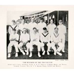  1928 Print English Cricketers Winners Test Match Strudwick 
