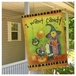  Trick or Treaters Halloween Flag   Banner: Patio, Lawn 