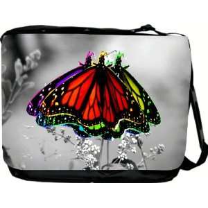 Color Butterfly Trio Messenger Bag   Book Bag   School Bag   Reporter 