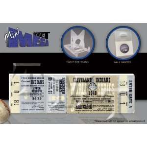 1948 MLB World Series Mini Mega Ticket   Indians  Sports 