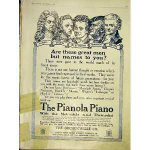   Advert Pianola Piano Orchestrelle Metrostyle Themodist