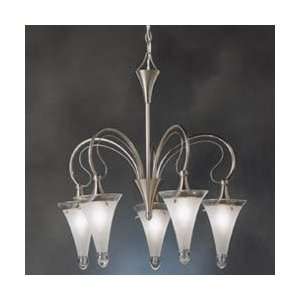   Brushed Nickel Raindrops Chandeliers Mid Sized: Home Improvement