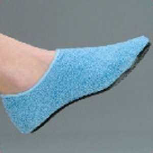  Foot Slippers, Rubber Sole, Low Top, Light Blue, XXL, 10 