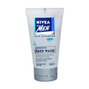  Nivea Mens Face Wash Sens Skin Size: 5 OZ: Beauty