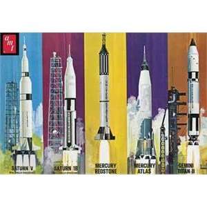  AMT 1/200 Man in Space: NASA Rocket Set (5 Kits): Toys 