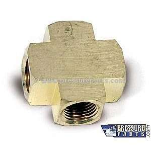  Fitting, Cross 4way (Brass) 1/2 FPT Ext
