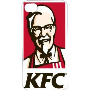 Clear Hard Plastic Case Custom Designed KFC iPhone Case for iPhone 4 