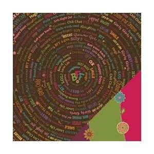  TaDa BFF Double Sided Paper 12X12 Word Play; 25 Items 