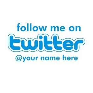  Follow Me On Twitter Stamp