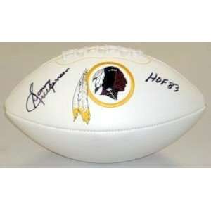 Sonny Jurgensen Washington Redskins NFL Hand Signed Team Logo Fotoball 