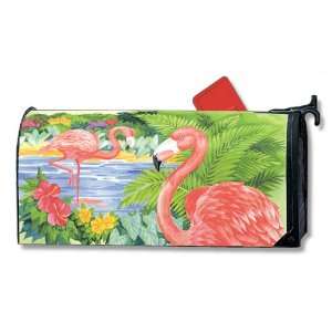  Tropical Pink Flamingo Lover MailBox Wrap Cover: Home 