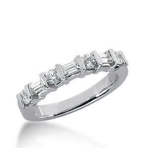 18k Gold Diamond Anniversary Wedding Ring 4 Round Brilliant, 3 
